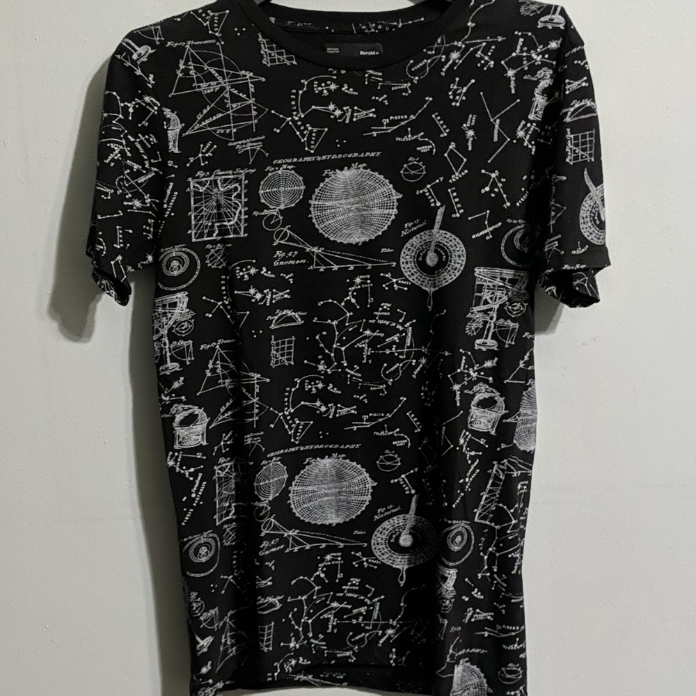 Bershka size s men's t shirt black